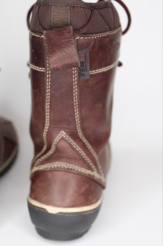 LL Bean Women's 9 1/2 Boots Bar Harbor TEK Brown Leather Duck Co Waterproof - Picture 21 of 23