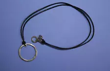 Sterling Silver Silpada "Circle of Charm" Leather Necklace #N2478   [053GCM]