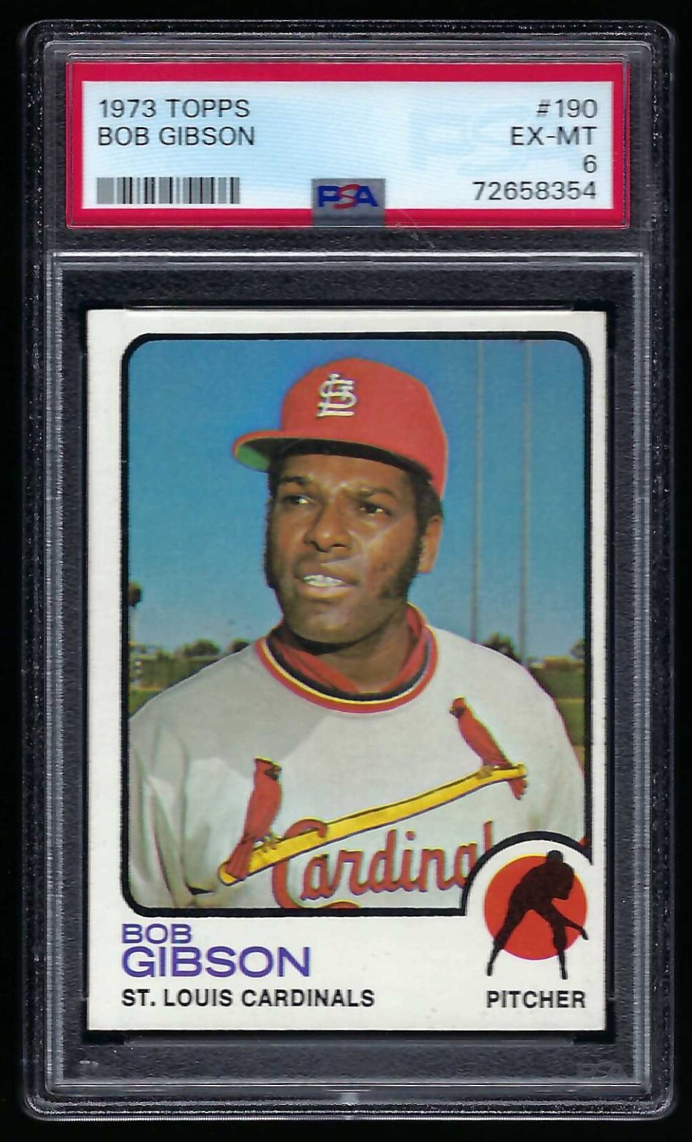 1973 Topps #190 Bob Gibson PSA 6