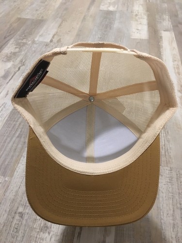RARE AMachenDesign Street Scene Trucker Pacific Headwear Gold White Gray New $55 - Picture 6 of 7