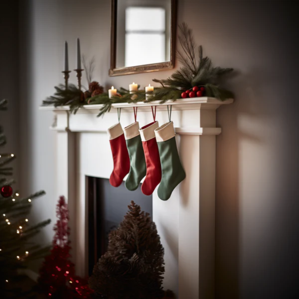Linen Christmas Stockings eBay