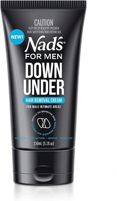 Nad's For Men Down Under Haarentfernungscreme, für männliche Intimbereiche & Genitalien