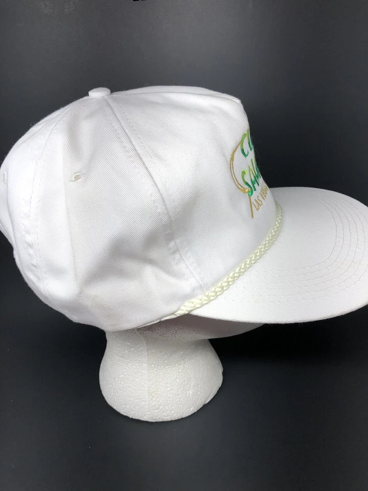 Vintage “Club Sahara“ Full Back White Embroidered Snapback Hat “A” - Image 2 of 4