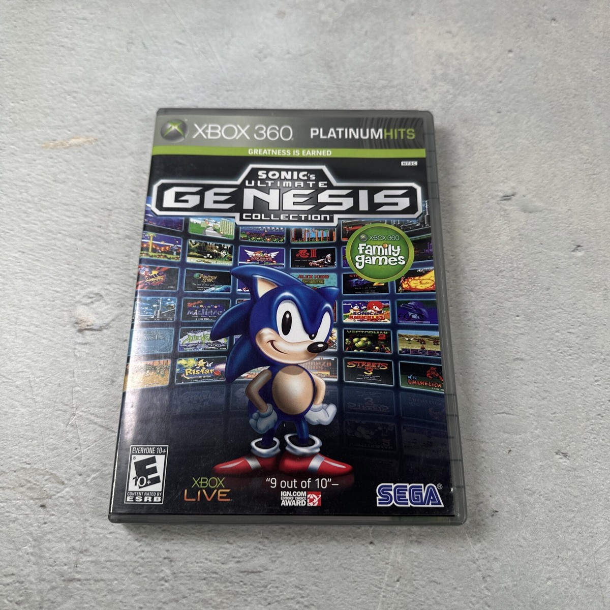 Sonic's Ultimate Genesis Collection (Xbox 360, 2009) Complete w/ Manual CIB