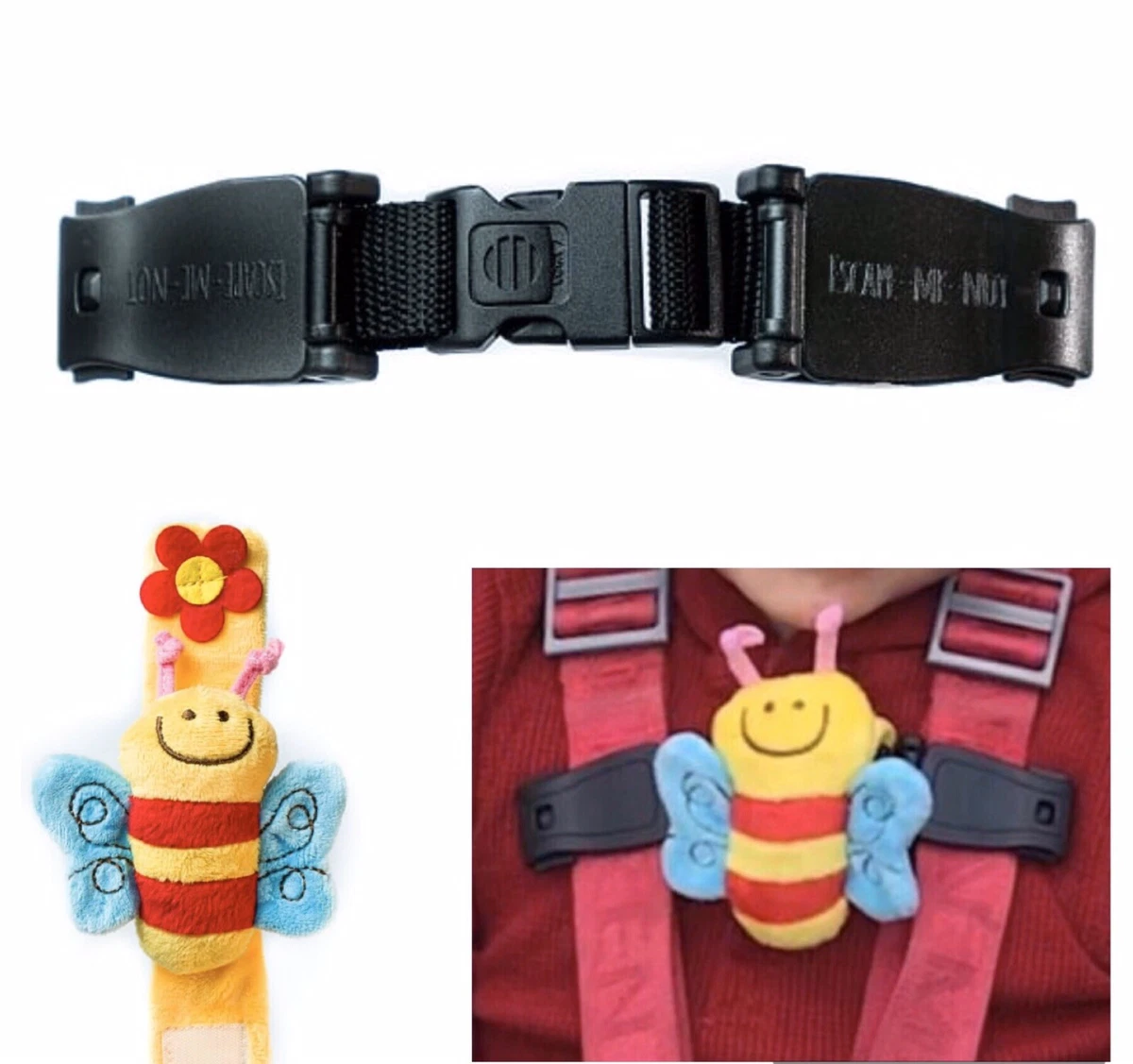 Car Seat Houdini Strap To Stop Anti Escape Child Chest Clip