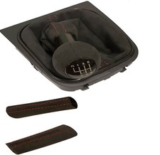 FÜR VW GOLF 5 6 GTI EOS SCIROCCO 6G ALCANTARA SCHALTKNAUF SCHALTSACK HANDBREMSE