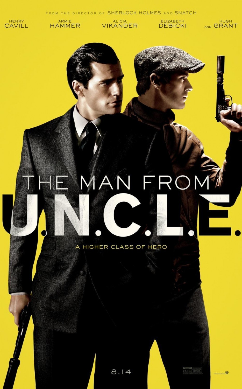 The Man From UNCLE Double Sided ORIGINAL MOVIE Film POSTER One Sheet Guy Ritchie
