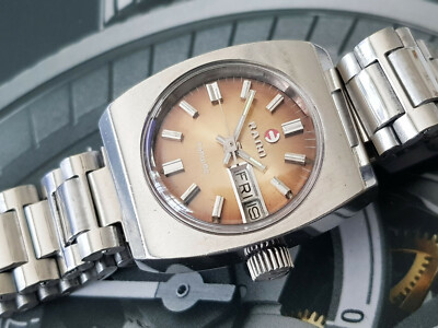 VINTAGE RADO CONWAY AUTOMATIC DAY DATE LADY'S BROWN Dial.