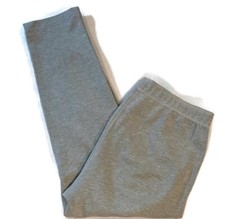 ST JOHN Gray Straight Leg Elastic Waist Knit Pants Casual Trousers Women  s Sz M