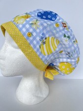 Easter     Surgical Cap Nurses Scrub Hat Womens USA     Made 100 Cotton