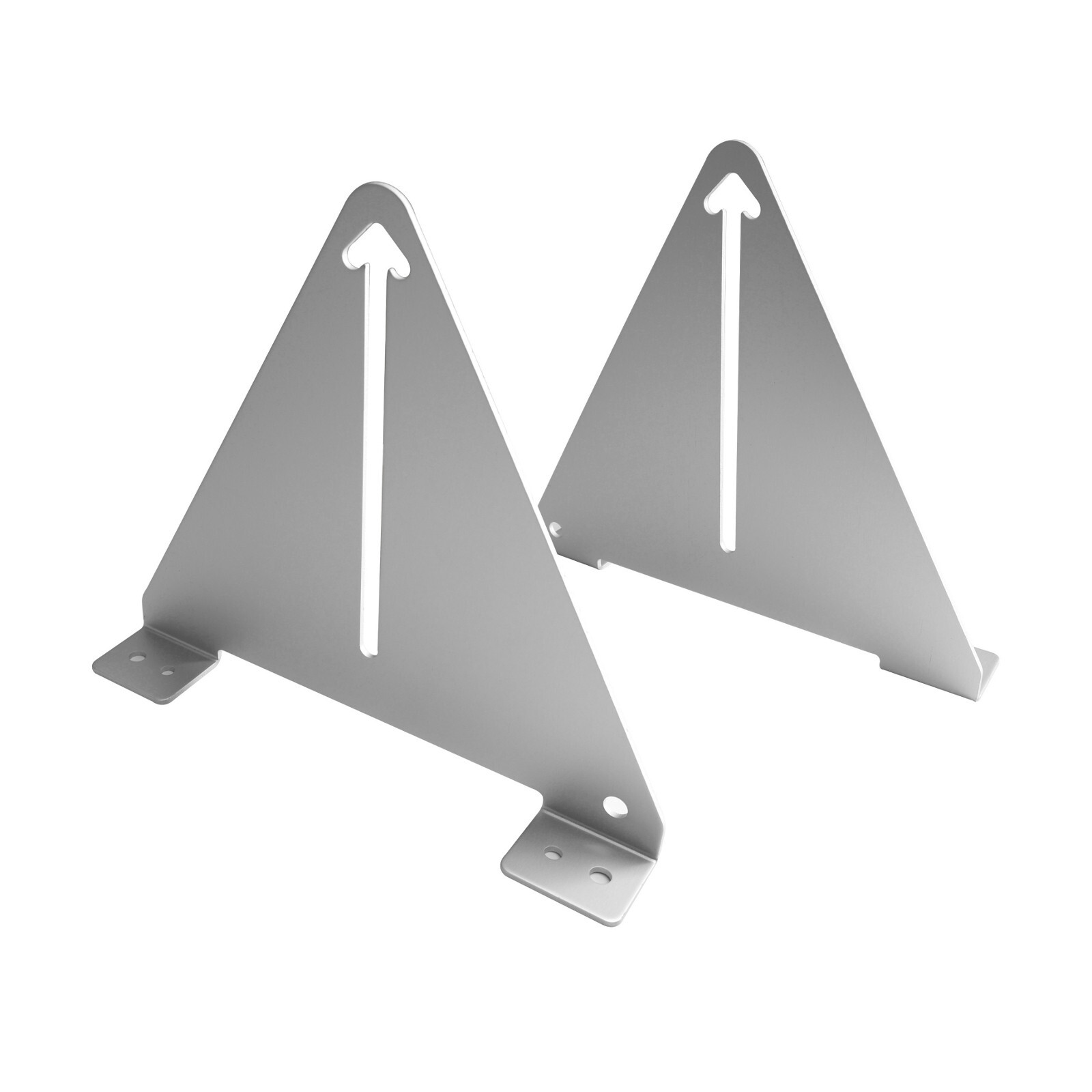 Set of 2 tilting central brackets for rigid frame solar panels, height 213mm