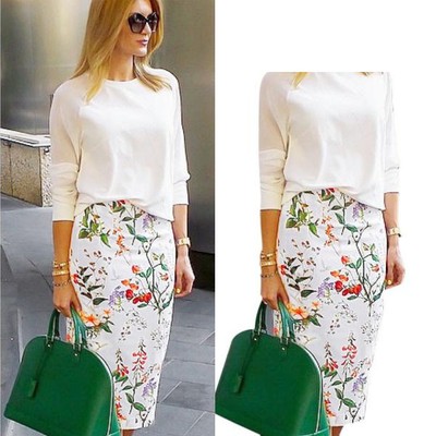 Low Cost Women Floral Bodycon Pencil Ladies Stretch Office Midi Slim Skirt Plus Size Hot Low Cost Women Floral Bodycon Pencil Ladies Stretch Office Midi Slim Skirt Plus Size Hot