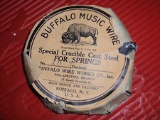 ANTIQUE / VINTAGE MUSICAL INSTRUMENT STRINGS BUFFALO MUSIC WIRE NO.10