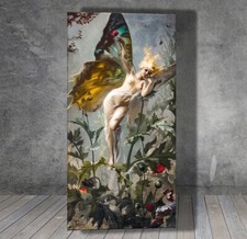 Luis Ricardo Falero The Poppy Fairy  CANVAS PAINTING ART PRINT 1428