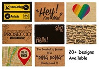 Coir Rug Doormat Non Slip Large Funny Outdoor Mat Indoor Front Door Rubber Matt