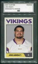 Custom 2007 Joe Anoa'i 'Roman Reigns' Minnesota Vikings Rookie Yr Football Card