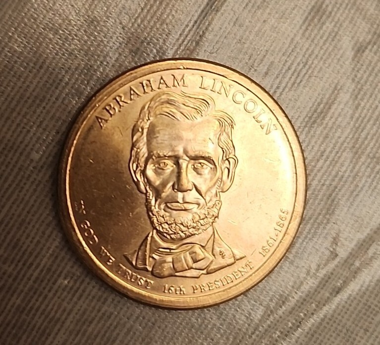 エイブラハム・リンカーン  D刻印 エイブラハム・リンカーン コイン D刻印 希少な1ドル硬貨 エイブラハム