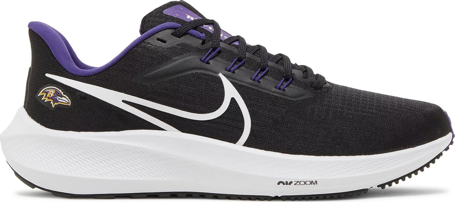 Кроссовки Nike Air Zoom Pegasus 39 NFL Baltimore Ravens Черные, белые DR2043-001 Мужские 10.5
