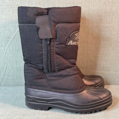 Arctic Cat Herren Schneestiefel Größe 8 Schwarz Reißverschluss Warm Stiefeleinsätze - Bild 6 von 10
