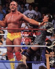 HULK HOGAN & SHERRI MARTEL WRESTLER 8 X 10 WRESTLING PHOTO WWF WCW