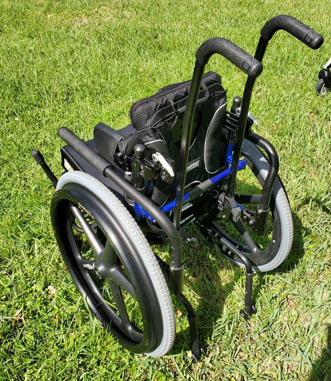 Zippie Zone Pediatric Rigid Manual Wheelchair, Active Kids Sport Assist