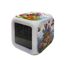 Super Mario LED Digital Alarm Clock Colors Changing Clock Night Light #01