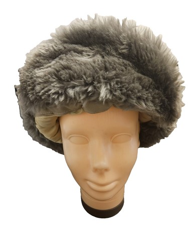 Saks Fifth Avenue Braided Cord Trim Wool Floppy Hat Black Brown SAKS FIFTH AVE FLOPPY HAT BROWN WITH BROWN BRAIDED LEATHER  main image 2