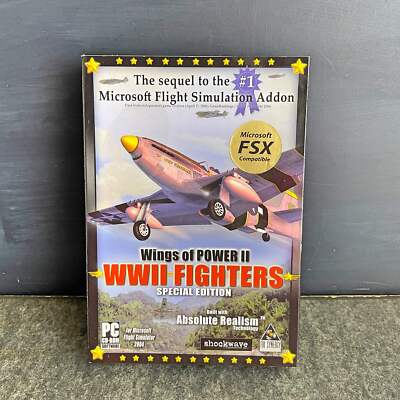 Wings of Power II WWII Fighters spec edition for Flight Simulator X or FS 2004 -