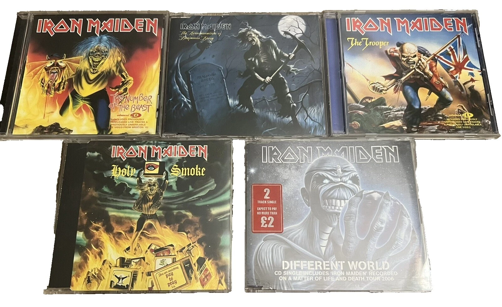 Iron Maiden Single Rock Music CDs