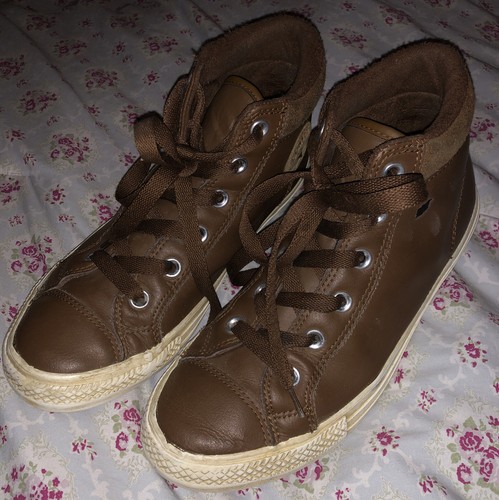 CONVERSE ALL STAR Hi Top Brown Leather 