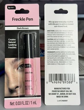 B-Color Freckle Pen Dark Brown Brand New 0.03 fl oz