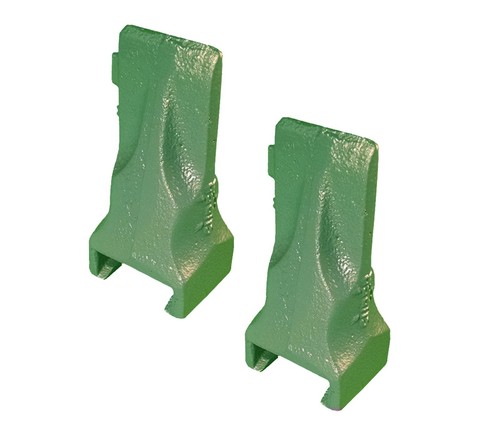 2 - fits Esco Style Super V Mini Excavator  Skid Bucket Dirt Teeth - V13SYL