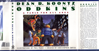 SIGNED x2 DEAN KOONTZ & PHIL PARKS - ODDKINS  1ST 1988 w/DJ NPC N-FINE UNREAD