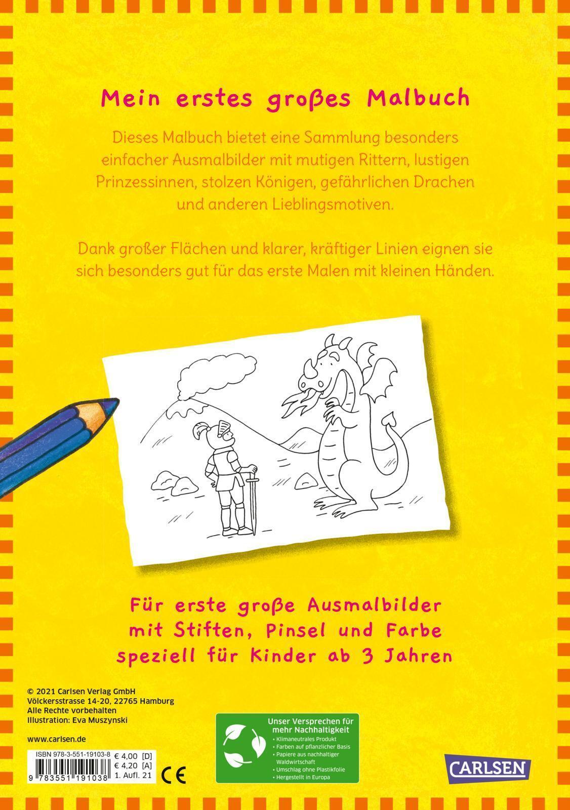 Thumbnail - Mein Erstes Großes Malbuch: Märchen: Malen Ab 3 Jahren | Eva Muszynski