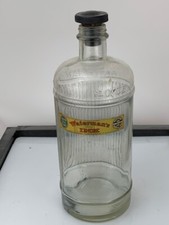 Waterman Master 40oz Ink Bottle, Art Deco Glass Made in England, In Book (e469)