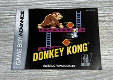 MANUAL ONLY  Donkey Kong Authentic Nintendo Game Boy Advance GBA