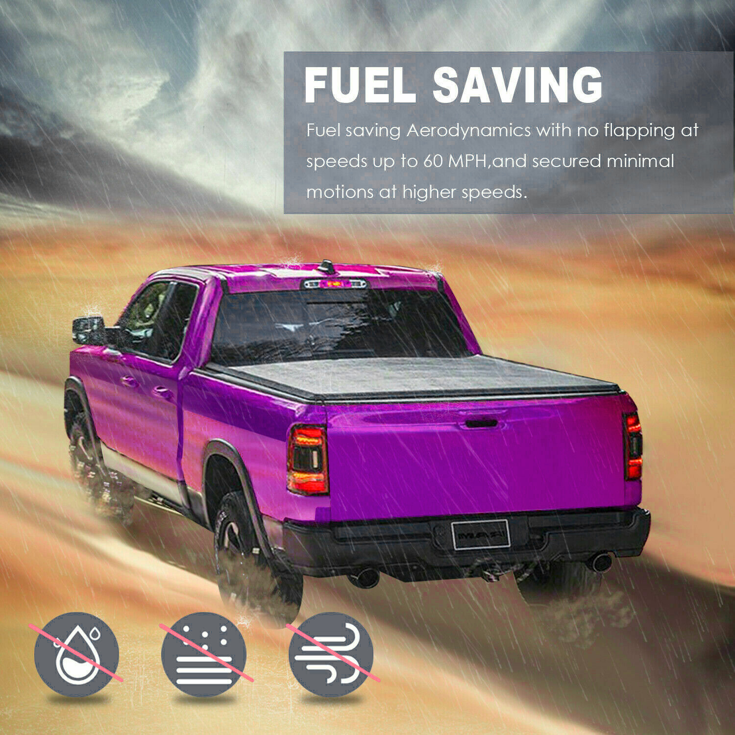 5.5FT TriFold Soft Truck Bed Tonneau Cover For 20152022 Ford F150 F