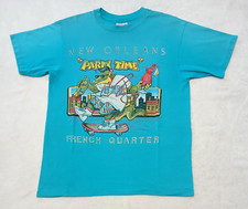 Vintage New Orleans T Shirt L Skate Gator Party 80s French Quarter Rare USA Made
