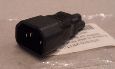 IEC 320 C14 to IEC 320 C5 Computer Power Cord Plug Adapter