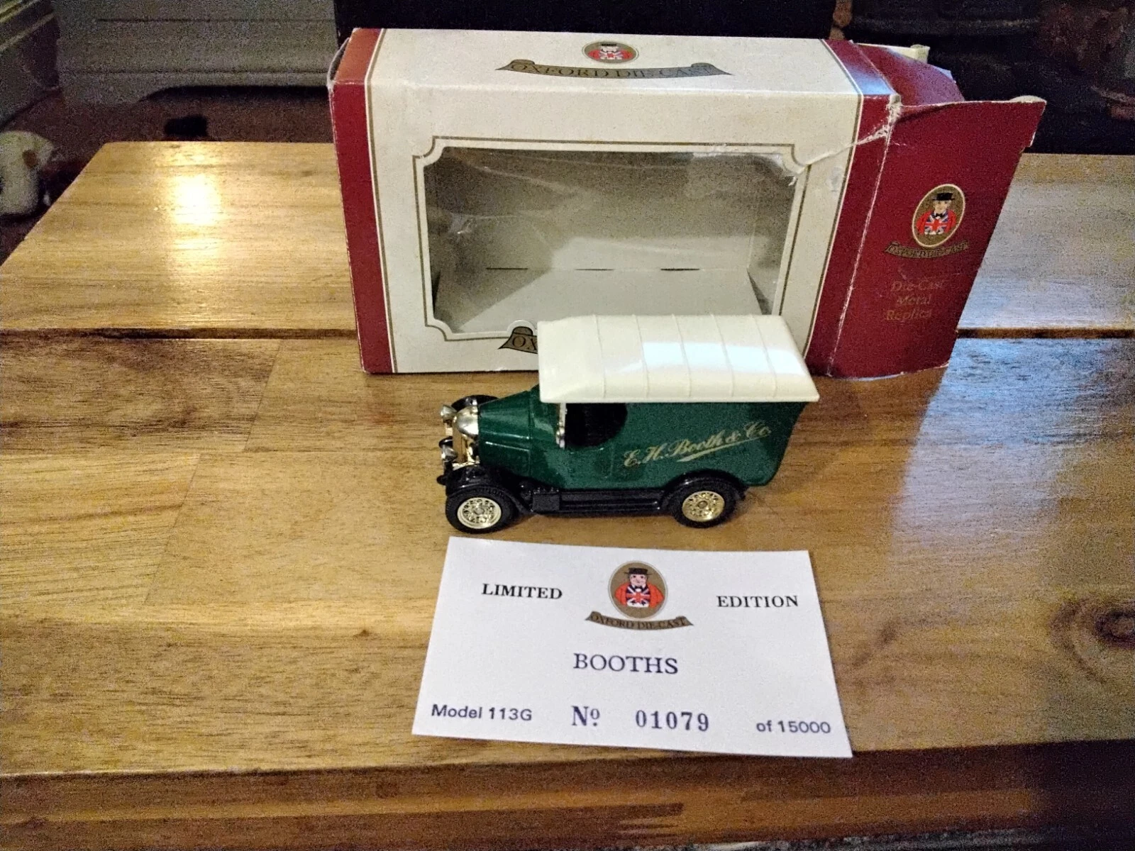 VANS OXFORD MODELLO PRESSOCAST VAN ""E H BOOTH & CO"" EDIZIONE LIMITATA