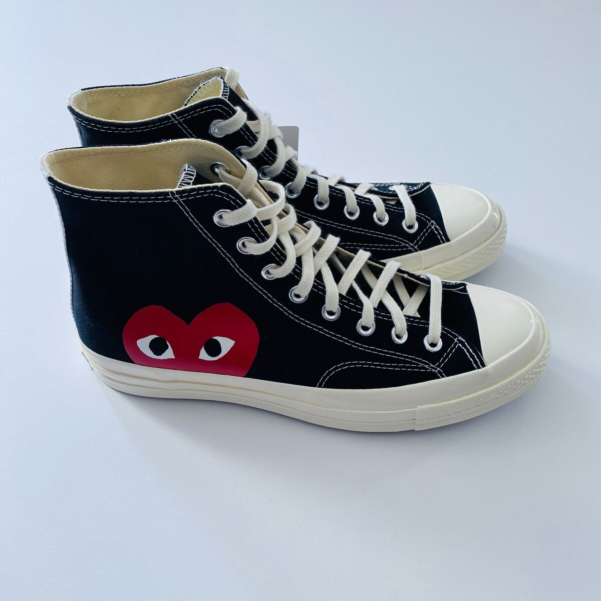 COMME DES GARCONS CDG PLAY CONVERSE BLACK HI UNISEX AZ-K112 COMME DES GARCONS CDG PLAY CONVERSE BLACK HI UNISEX AZ-K112
