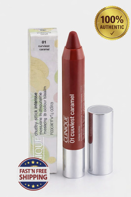 Clinique Chubby Stick Intense 01 Curviest Caramel Lip Balm Full Size 0.10 oz NIB