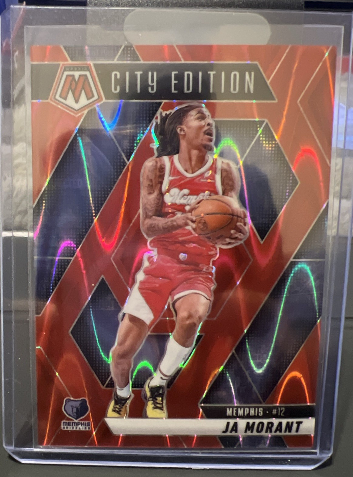 2024 Mosaic Ja Morant City Edition Red Seismic Prizm /299 Grizzlies 🔥