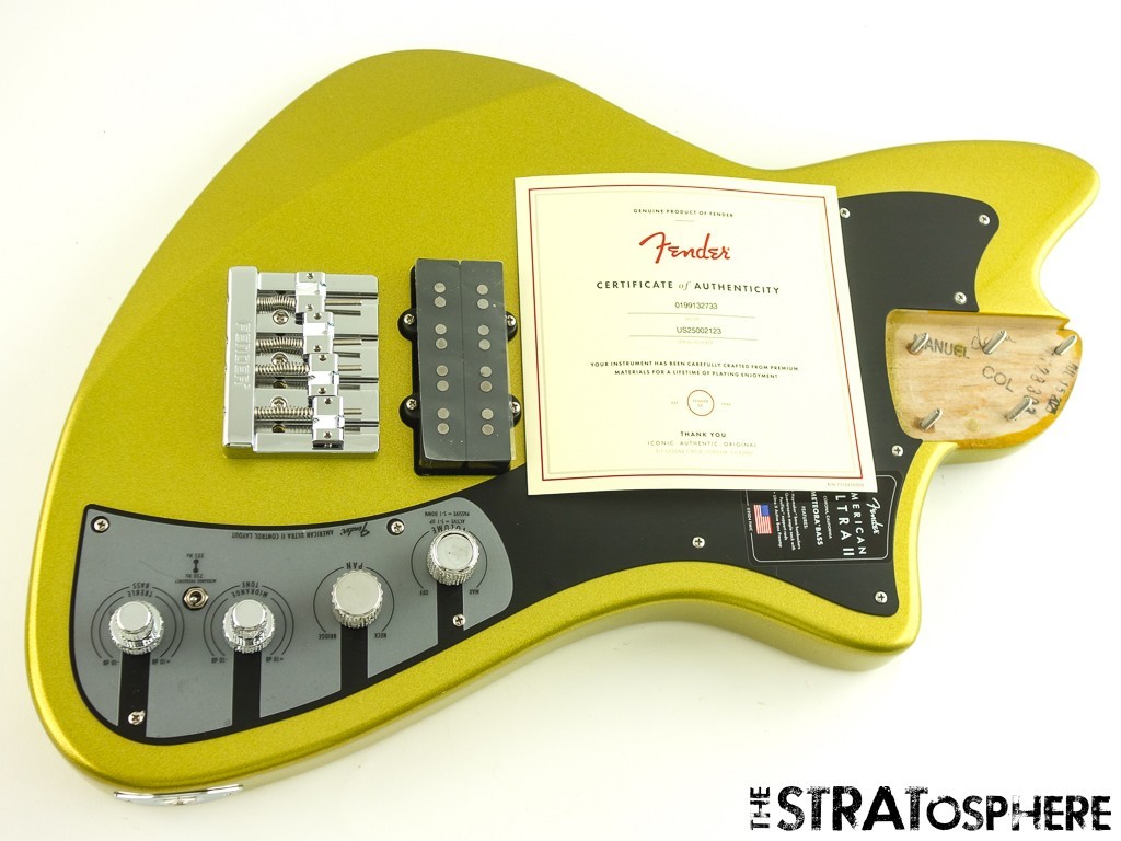 Fender American Ultra II Meteora Bass LOADED BODY USA Guitar Solar