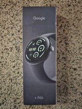 NEW  Google Pixel Watch 3... 45mm Face... Black / Obsidian Unlocked