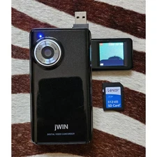 Rare Vintage Y2K Jwin Flip Pocket Video Camera Camcorder Digi JD-CM250