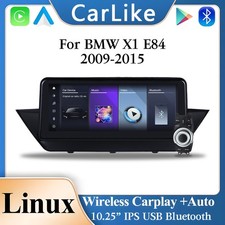 10,25" Wireless CarPlay Linux TouchScree BT per radio navigatore BMW X1 E84 2009-2015