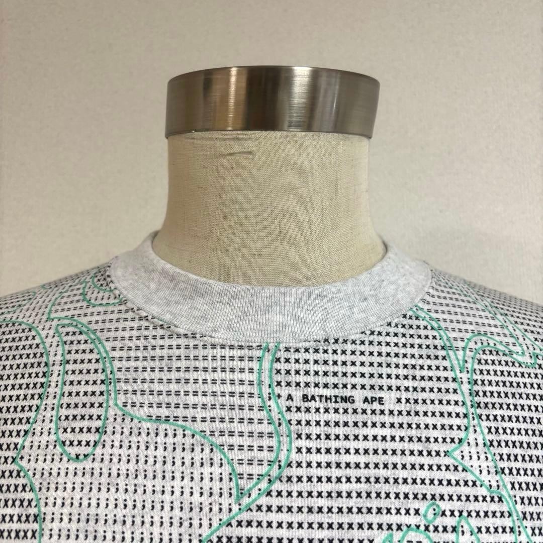 A BATHING APE All-over pattern sweatshirt Made in Japan Good condition thumbnail 6