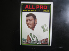 1974 Topps # 121 Harold Carmichael Rookie Card Philadelphia Eagles Nice Ex+ o/c. rookie card picture