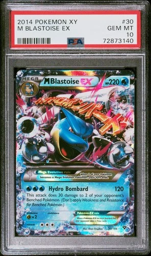 2014 Mega Pokemon XY M Blastoise EX #30 PSA 10 Gem Mint